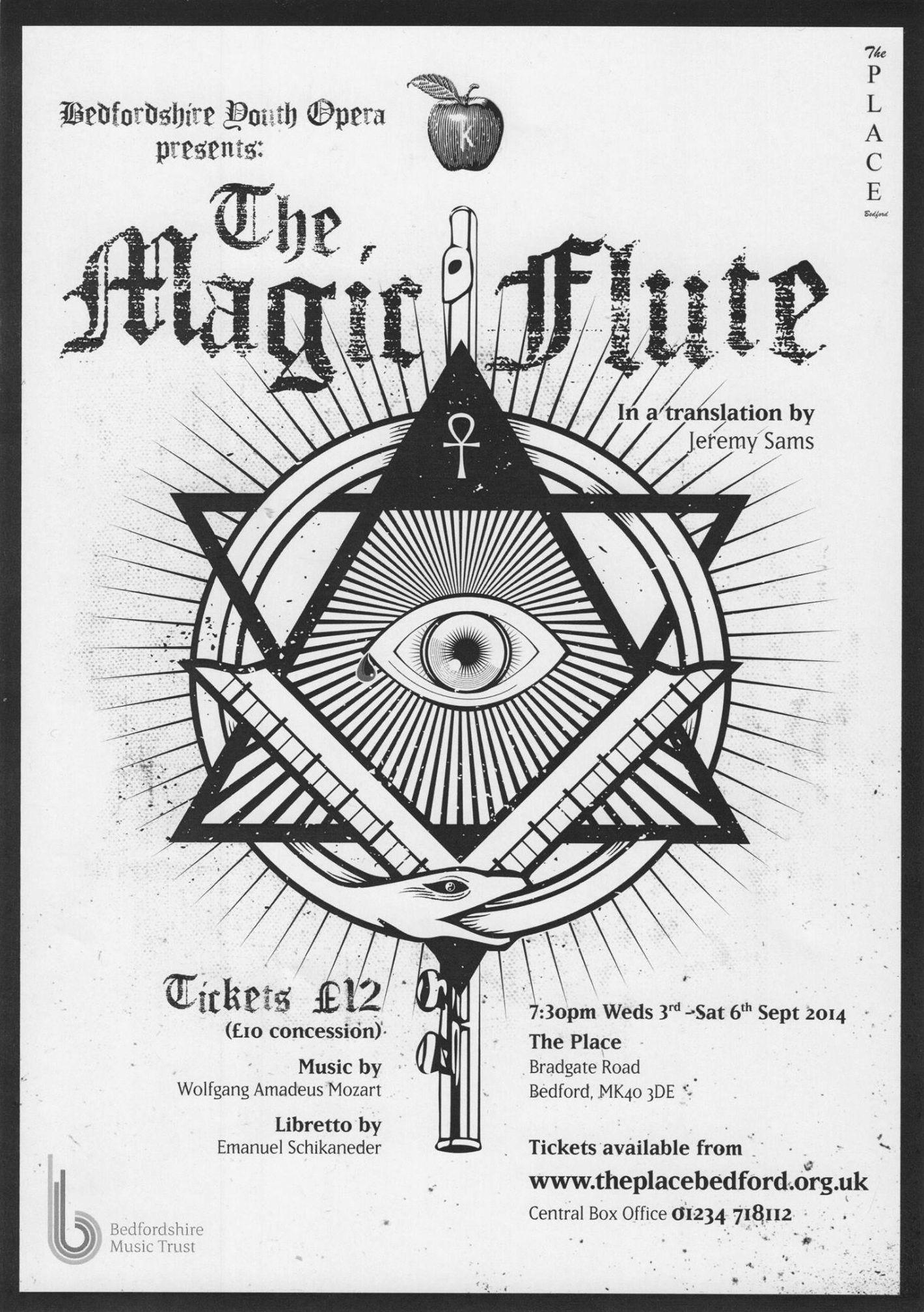Bedfordshire Youth Opera presents The Magic Flute