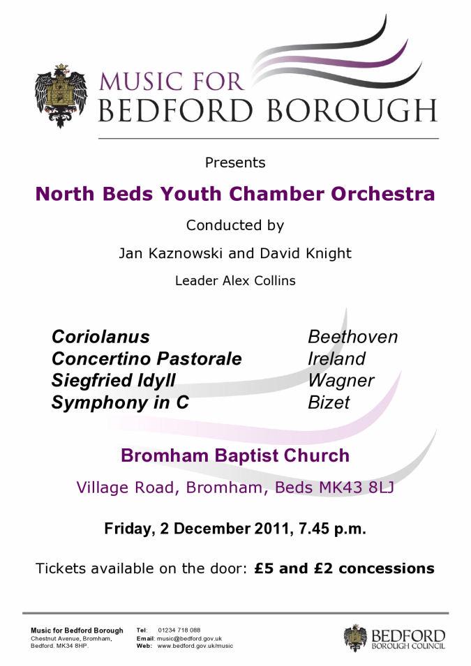 2-Dec-2011: North Beds Youth Chamber Orchestra